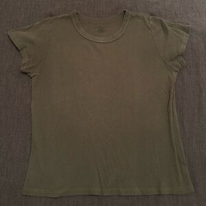 brandy melville dark green tshirt